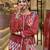 Rust Red Multicolor  Embroidered Cotton Co-Ord Set
