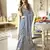 slate blue poly viscose georgette floral foil work saree