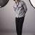Grey cotton printed  shirt