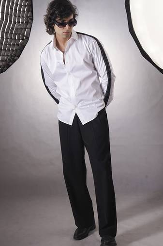 White plain cotton  shirt
