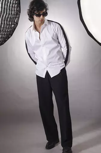 White plain cotton  shirt