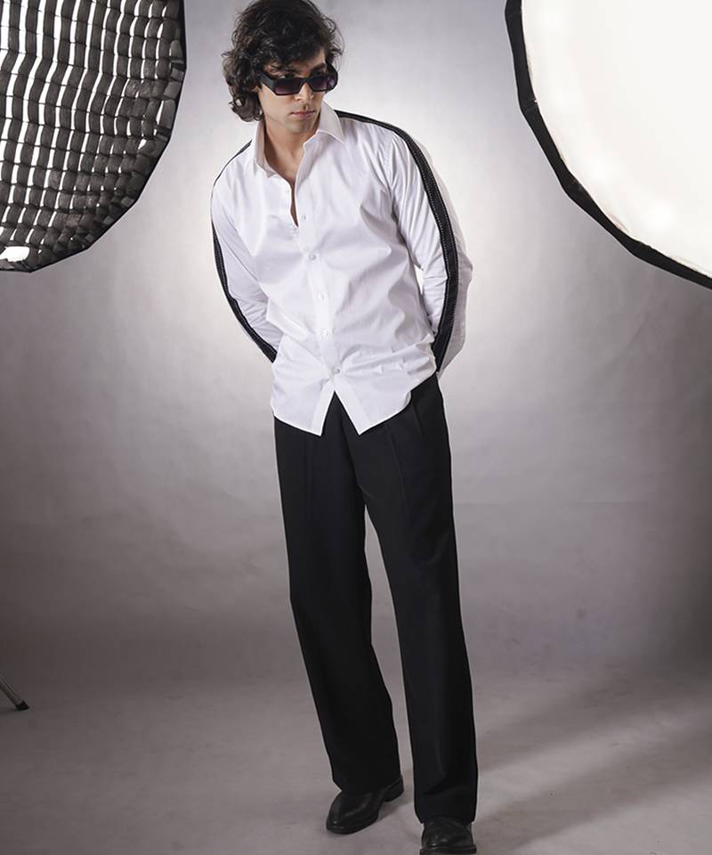 White plain cotton  shirt