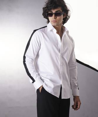 White plain cotton  shirt 2