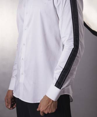 White plain cotton  shirt 5