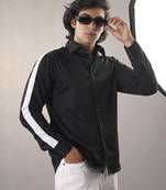 Black plain cotton  shirt
