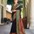 black poly viscose georgette lucknowi chikankari work saree