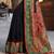 black poly viscose georgette lucknowi chikankari work saree