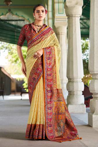 ivory poly viscose georgette lucknowi chikankari work saree