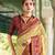 ivory poly viscose georgette lucknowi chikankari work saree