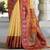 ivory poly viscose georgette lucknowi chikankari work saree