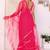 gajari Net Ready to Wear Ruffle Style Saree With Unstitched Blouse