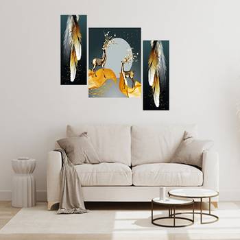 Set of 3 digital wall painting 2