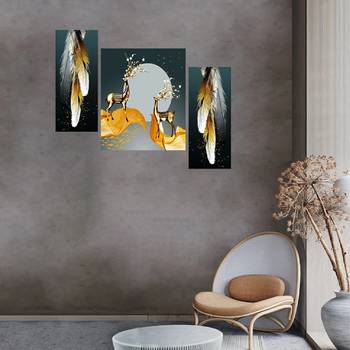 Set of 3 digital wall painting 3