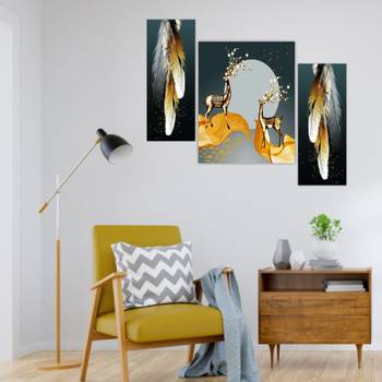 Set of 3 digital wall painting 4