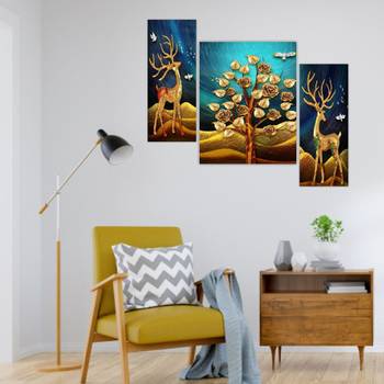 Set of 3 digital wall painting 4