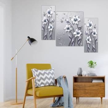 Set of 3 digital wall painting 4