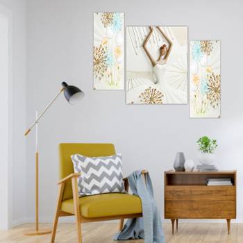 Set of 3 digital wall painting 4