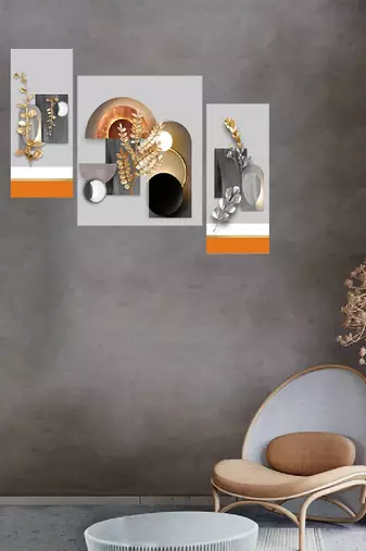 Set of 3 digital wall painting