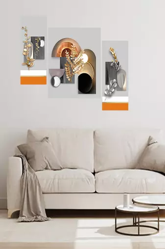 Set of 3 digital wall painting