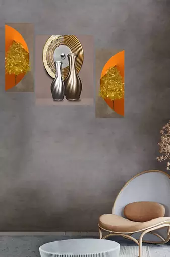 Set of 3 digital wall painting