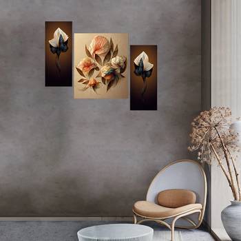Set of 3 digital wall painting 3