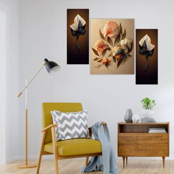 Set of 3 digital wall painting 4