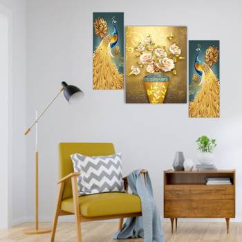 Set of 3 digital wall painting 4