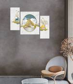 Set of 3 digital wall painting