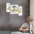 Set of 3 digital wall painting
