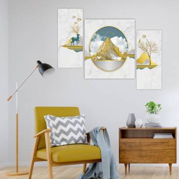 Set of 3 digital wall painting 4