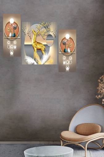 Set of 3 digital wall painting