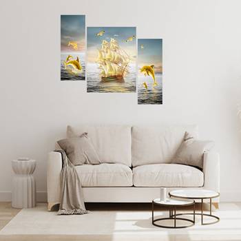 Set of 3 digital wall painting 3