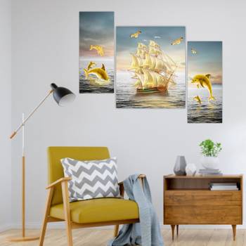 Set of 3 digital wall painting 4