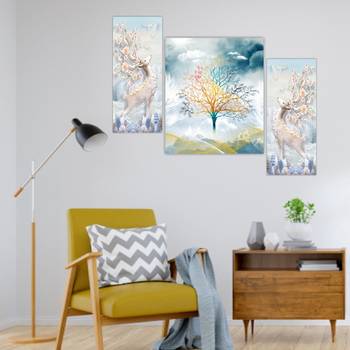 Set of 3 digital wall painting 4