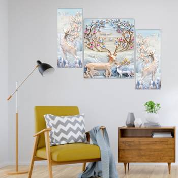 Set of 3 digital wall painting 4