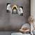 Set of 3 digital wall painting