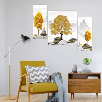Set of 3 digital wall painting 4