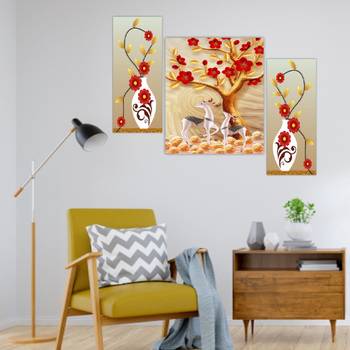 Set of 3 digital wall painting 4