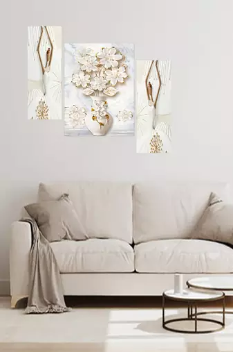 Set of 3 digital wall painting