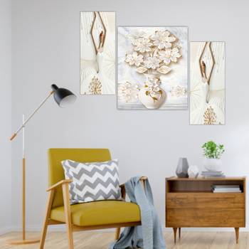 Set of 3 digital wall painting 4