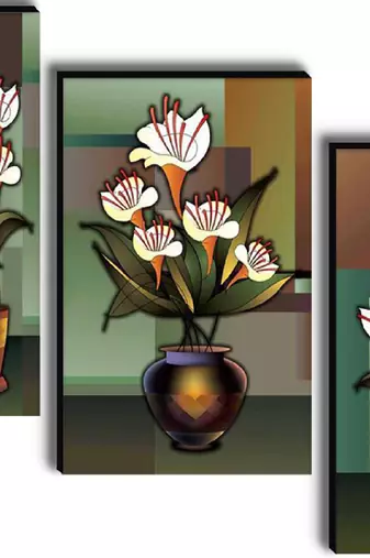 Set of 3 digital wall painting