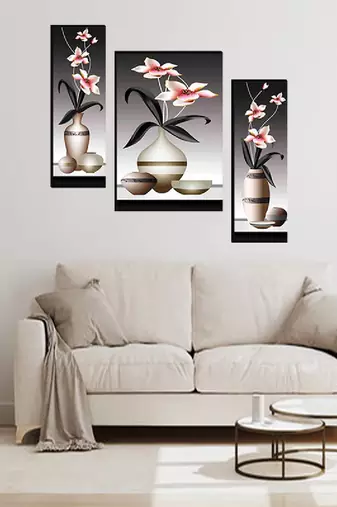 Set of 3 digital wall painting