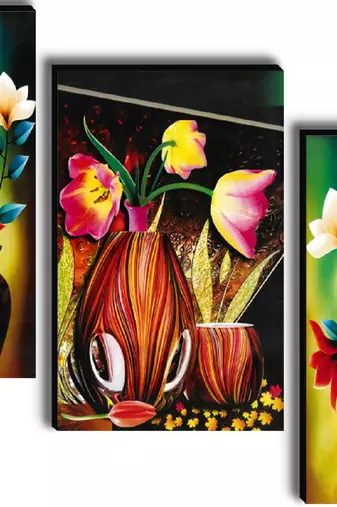 Set of 3 digital wall painting