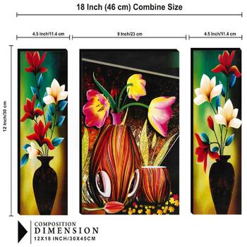 Set of 3 digital wall painting 3