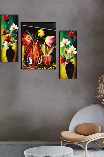 Set of 3 digital wall painting