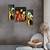 Set of 3 digital wall painting
