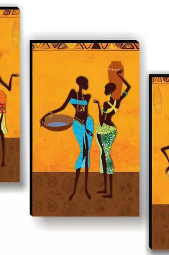 Set of 3 digital wall painting