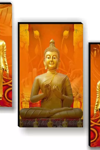 Set of 3 digital wall painting