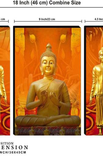 Set of 3 digital wall painting