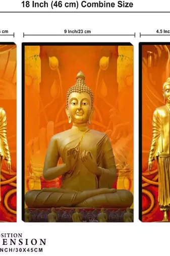 Set of 3 digital wall painting